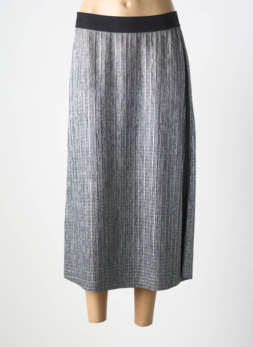 Jupe longue coupe droite argent HUGO BOSS femme