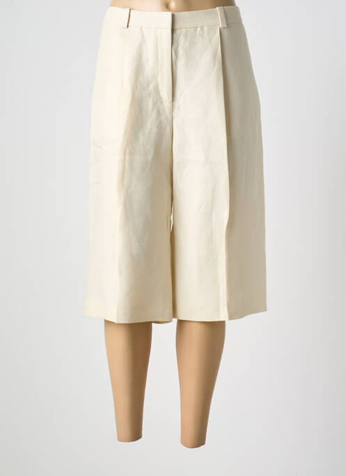 Pantacourt coupe droite taille normale beige HUGO BOSS femme