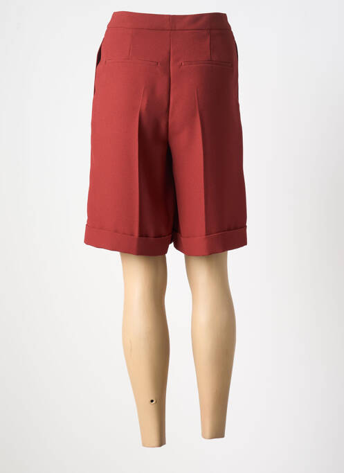 Bermuda coupe droite taille normale rouge HUGO BOSS femme