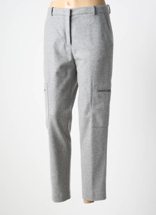 Pantalon droit gris FABIANA FILIPPI pour femme