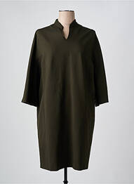 Robe mi-longue manches 3/4 manches 3/4 vert ASPESI femme