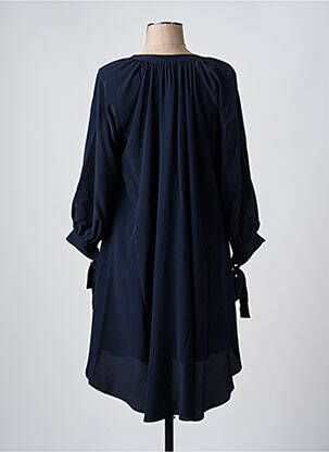 Robe courte manches longues manches longues bleu HUGO BOSS femme