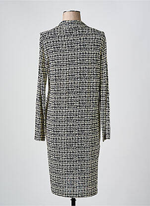 Manteau long coupe cintrée sans capuche noir SIYU femme