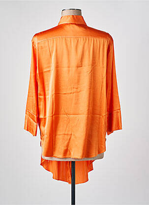 Tunique manches longues col chemisier orange HER SHIRT femme