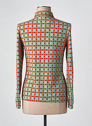 Chemisier coupe cintrée manches longues orange SIYU femme
