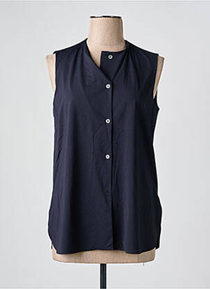 Chemisier tissage crêpe sans manche bleu RRD (ROBERTO RICCI DESIGNS) femme