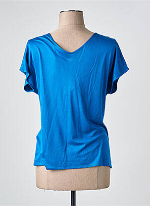 T-shirt coupe droite manches courtes bleu HUGO BOSS femme