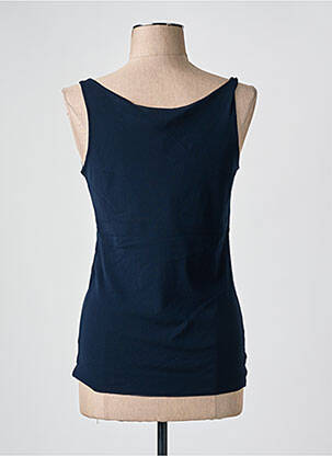 Top stretch fines bretelles bleu D.EXTERIOR femme