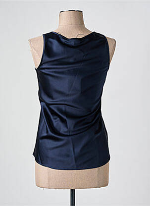Top coupe cintrée sans manche bleu HUGO BOSS femme