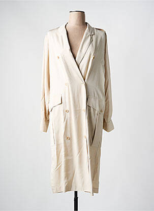 Trench tissage popeline sans capuche beige ASPESI femme