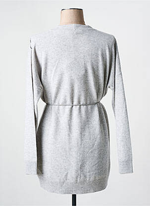 Gilet manches longues stretch gris FABIANA FILIPPI femme