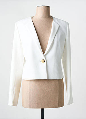Veste chic col v blanc HUGO BOSS femme