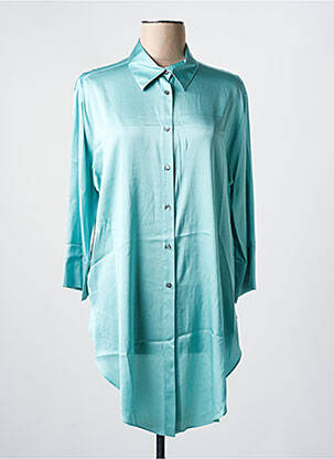 Tunique manches longues col chemisier bleu HER SHIRT femme