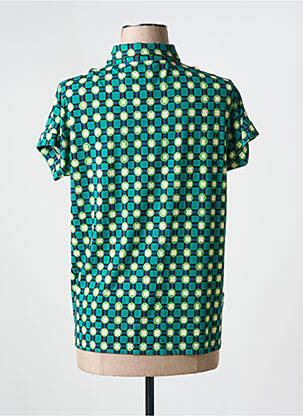 Chemisier manches courtes manches courtes vert SIYU femme