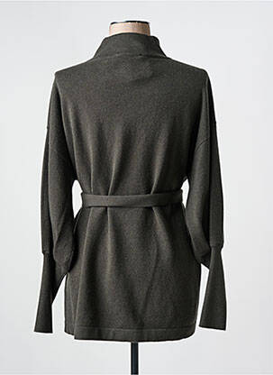 Pull tunique maille tricot manches longues vert FABIANA FILIPPI femme