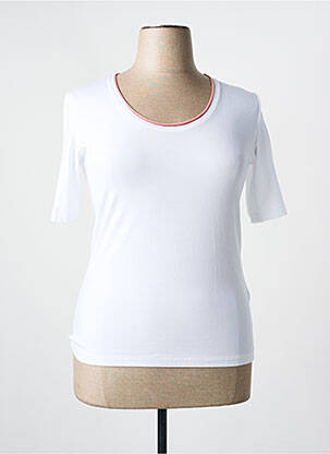 T-shirt manches mi-longues manches courtes blanc GRAN SASSO femme