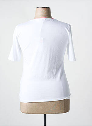 T-shirt stretch manches courtes blanc GRAN SASSO femme