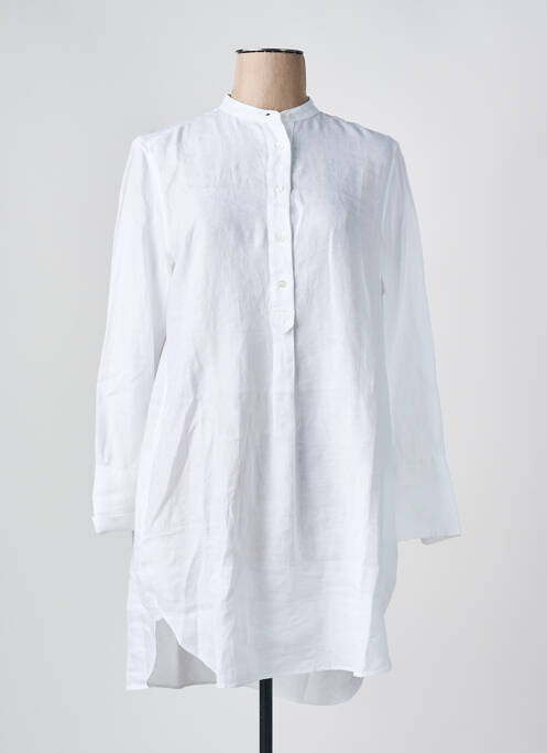 Tunique manches longues tissage crêpe blanc ASPESI femme