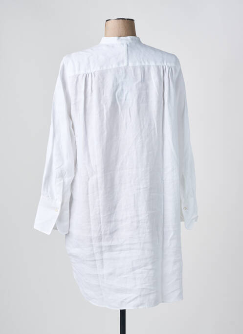 Tunique manches longues tissage crêpe blanc ASPESI femme