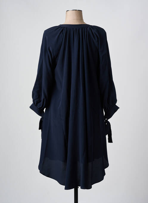 Robe courte manches longues manches longues bleu HUGO BOSS femme