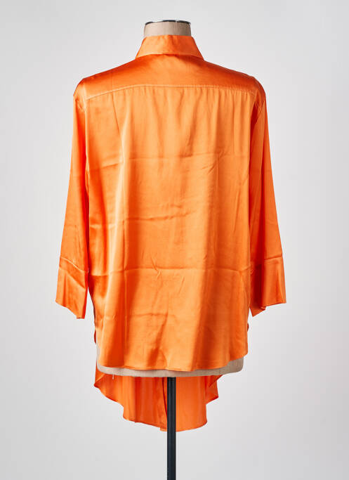 Tunique manches longues col chemisier orange HER SHIRT femme