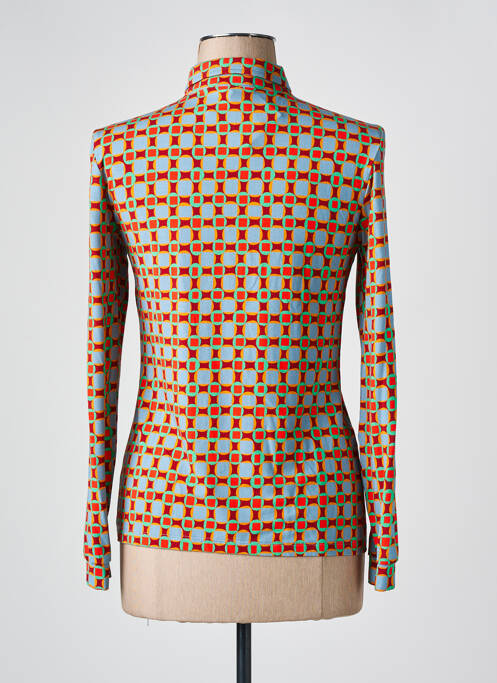 Chemisier coupe cintrée manches longues orange SIYU femme