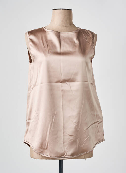 Top sans manche sans manche beige FABIANA FILIPPI femme