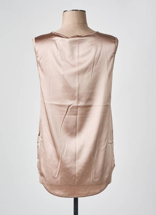 Top sans manche sans manche beige FABIANA FILIPPI femme