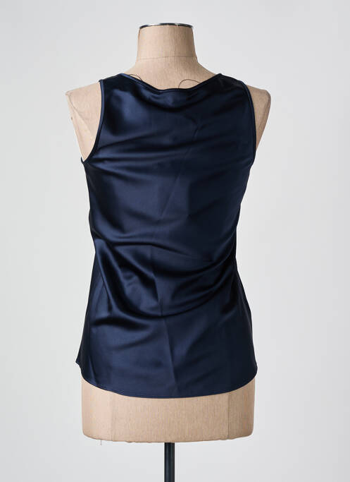 Top coupe cintrée sans manche bleu HUGO BOSS femme