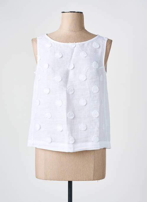 Top sans manche sans manche blanc WHYCI MILANO femme