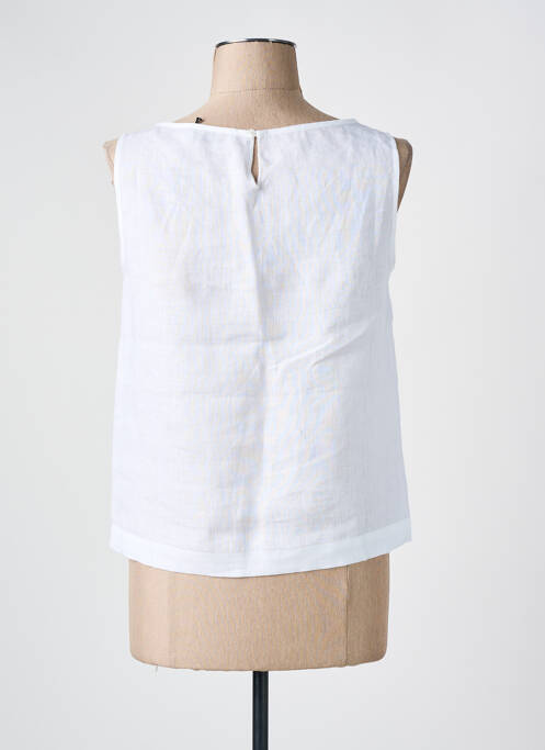 Top sans manche sans manche blanc WHYCI MILANO femme