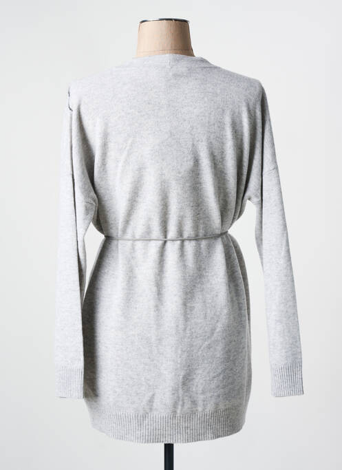 Gilet manches longues stretch gris FABIANA FILIPPI femme