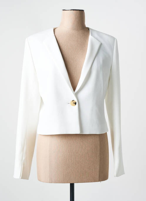 Veste chic tissage crêpe blanc HUGO BOSS femme