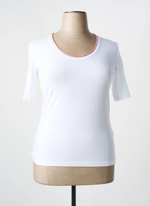T-shirt manches mi-longues manches courtes blanc GRAN SASSO femme