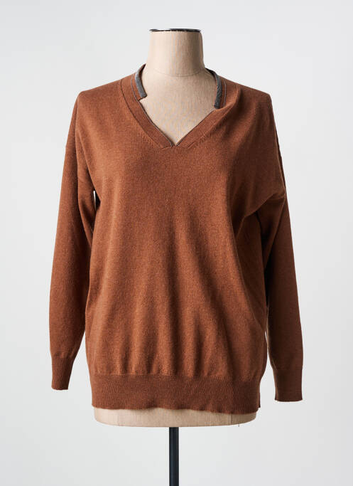 Pull marron FABIANA FILIPPI pour femme