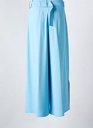 Pantalon large fermeture zip latéral taille normale bleu HUGO BOSS femme