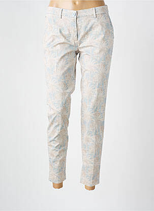 Pantalon chino tissage popeline taille normale beige MASON'S femme