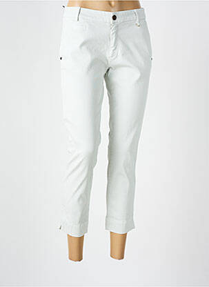 Pantalon chino fermeture zippée sous rabat boutonné taille normale beige MASON'S femme