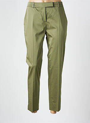 Pantalon chino tissage popeline taille normale vert HUGO BOSS femme
