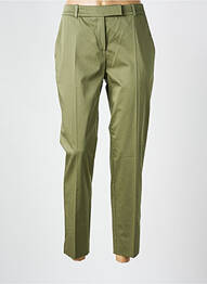 Pantalon chino tissage popeline taille normale vert HUGO BOSS femme