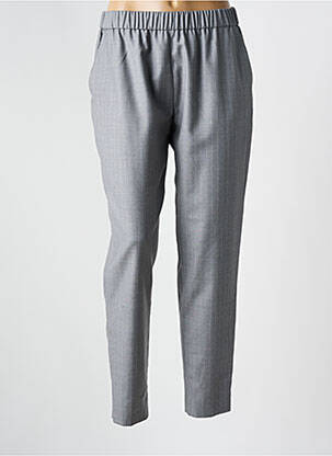 Pantalon droit taille élastique taille normale gris FABIANA FILIPPI femme