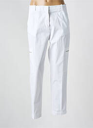 Pantalon cargo tissage popeline taille normale blanc FABIANA FILIPPI femme