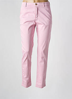 Pantalon chino tissage popeline taille normale rose HUGO BOSS femme