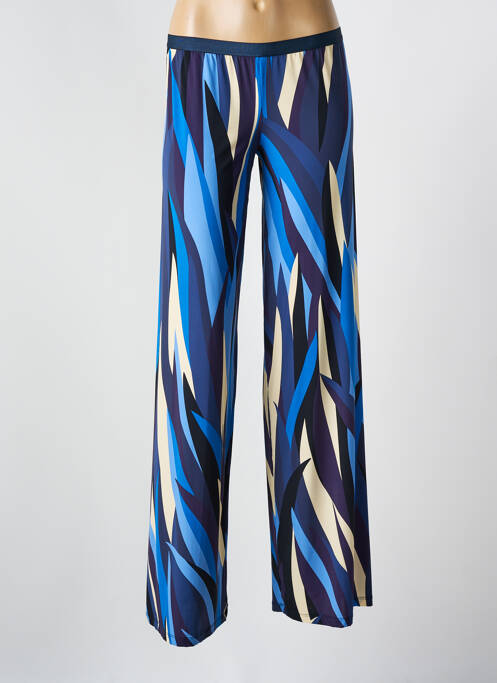 Pantalon flare stretch bleu SIYU femme