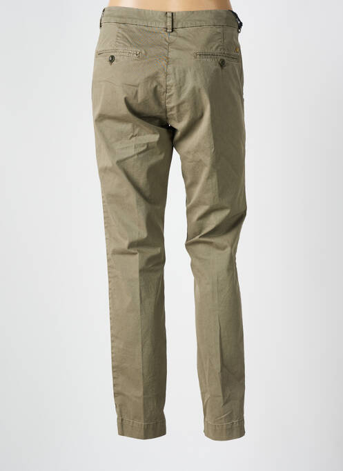 Pantalon chino tissage popeline taille normale vert MASON'S femme