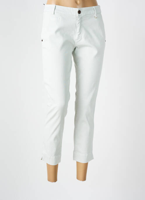 Pantalon chino fermeture zippée sous rabat boutonné taille normale beige MASON'S femme