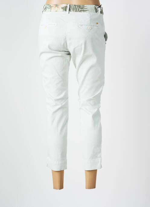 Pantalon chino fermeture zippée sous rabat boutonné taille normale beige MASON'S femme