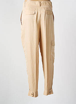 Pantalon droit tissage popeline taille normale beige HUGO BOSS femme