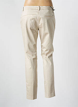 Pantalon chino tissage popeline taille normale beige MASON'S femme