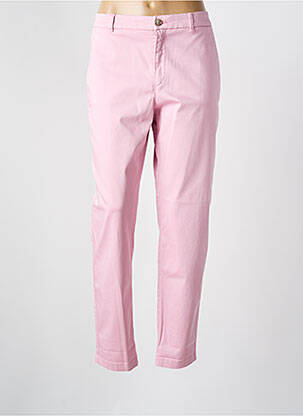 Pantalon chino tissage popeline taille normale rose HUGO BOSS femme